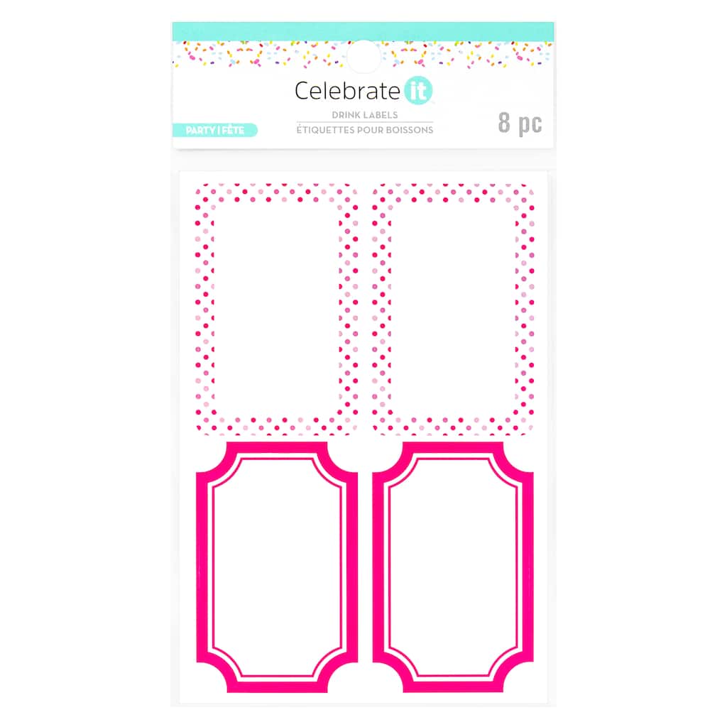 Drink Labels by Celebrate It™, 8ct. Michaels